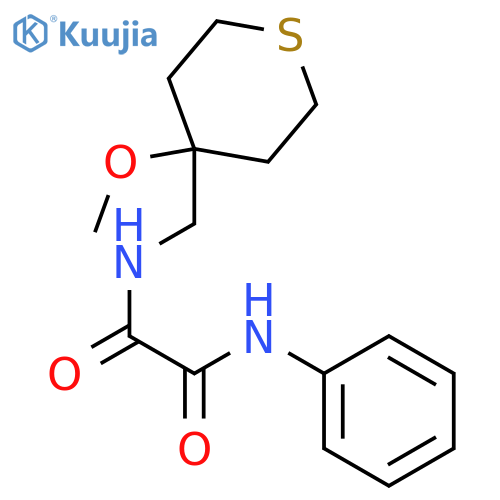 N-[(4-methoxythian-4-yl)methyl]-N'-phenylethanediamide structure