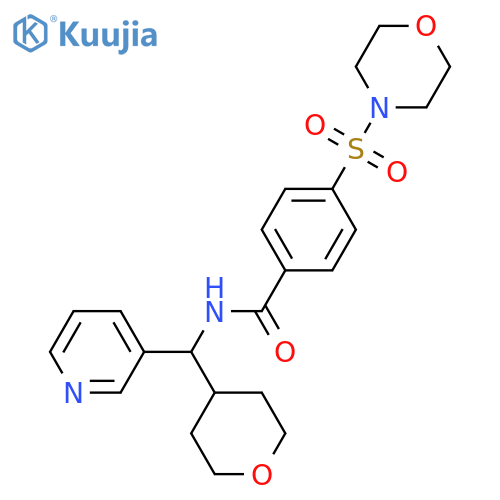 4-(morpholine-4-sulfonyl)-N-[(oxan-4-yl)(pyridin-3-yl)methyl]benzamide structure