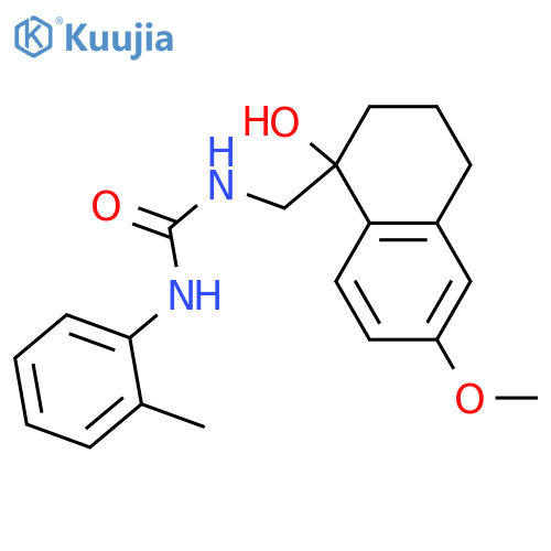 3-[(1-hydroxy-6-methoxy-1,2,3,4-tetrahydronaphthalen-1-yl)methyl]-1-(2-methylphenyl)urea structure