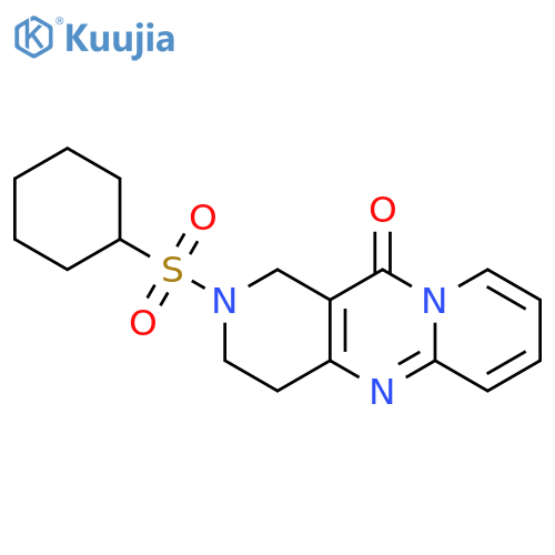 5-(cyclohexanesulfonyl)-1,5,9-triazatricyclo[8.4.0.0^{3,8}]tetradeca-3(8),9,11,13-tetraen-2-one structure