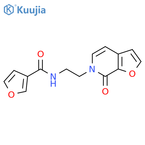 N-(2-{7-oxo-6H,7H-furo[2,3-c]pyridin-6-yl}ethyl)furan-3-carboxamide structure