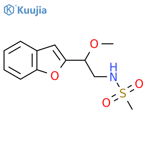 N-2-(1-benzofuran-2-yl)-2-methoxyethylmethanesulfonamide structure