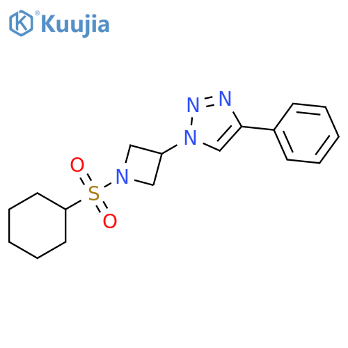 1-[1-(Cyclohexylsulfonyl)-3-azetidinyl]-4-phenyl-1H-1,2,3-triazole structure