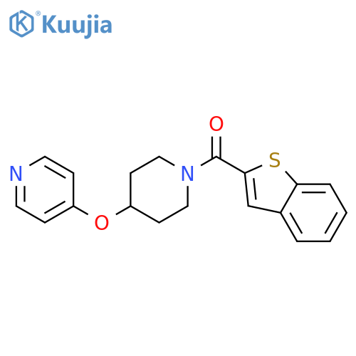 4-{[1-(1-benzothiophene-2-carbonyl)piperidin-4-yl]oxy}pyridine structure