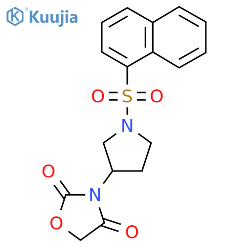 3-(1-(Naphthalen-1-ylsulfonyl)pyrrolidin-3-yl)oxazolidine-2,4-dione structure