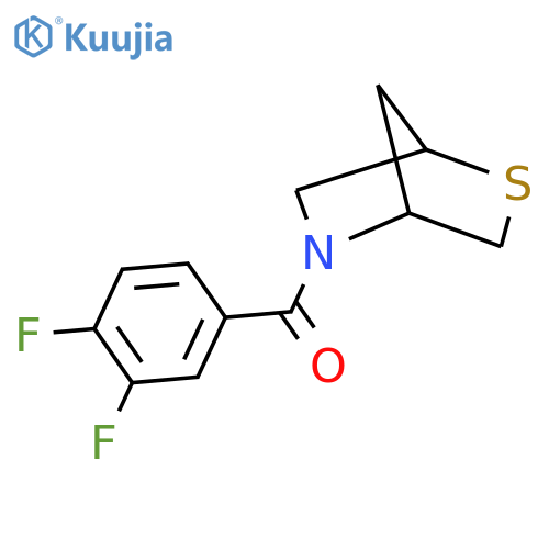 5-(3,4-difluorobenzoyl)-2-thia-5-azabicyclo[2.2.1]heptane structure