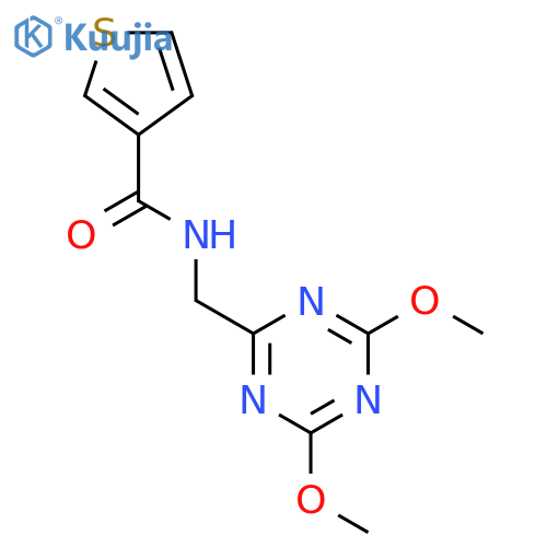 N-(4,6-dimethoxy-1,3,5-triazin-2-yl)methylthiophene-3-carboxamide structure