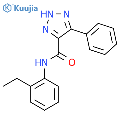N-(2-ethylphenyl)-4-phenyl-1H-1,2,3-triazole-5-carboxamide structure