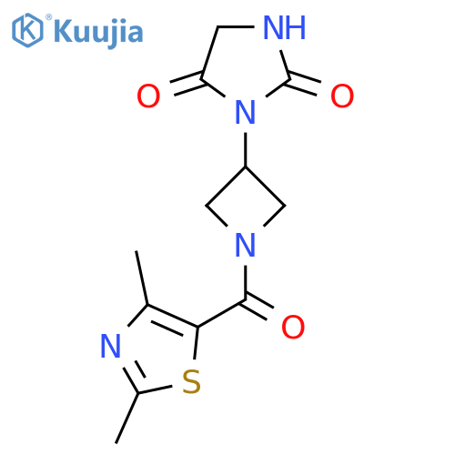 3-(1-(2,4-Dimethylthiazole-5-carbonyl)azetidin-3-yl)imidazolidine-2,4-dione structure