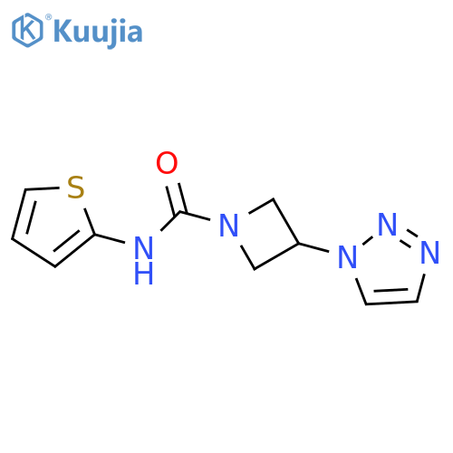 N-thiophen-2-yl-3-(triazol-1-yl)azetidine-1-carboxamide structure