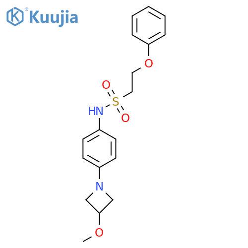 N-(4-(3-methoxyazetidin-1-yl)phenyl)-2-phenoxyethanesulfonamide structure