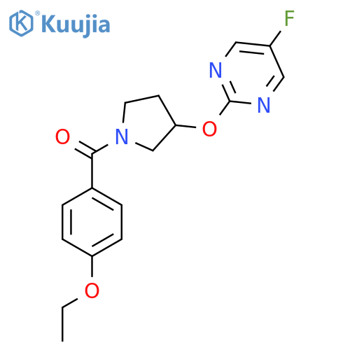 (4-Ethoxyphenyl)(3-((5-fluoropyrimidin-2-yl)oxy)pyrrolidin-1-yl)methanone structure