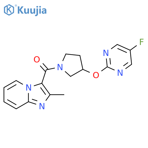 (3-((5-Fluoropyrimidin-2-yl)oxy)pyrrolidin-1-yl)(2-methylimidazo[1,2-a]pyridin-3-yl)methanone structure