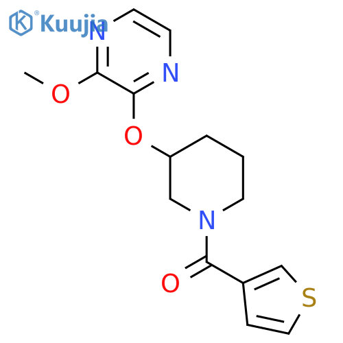 2-methoxy-3-{[1-(thiophene-3-carbonyl)piperidin-3-yl]oxy}pyrazine structure