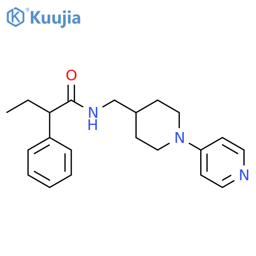 2-phenyl-N-{1-(pyridin-4-yl)piperidin-4-ylmethyl}butanamide structure