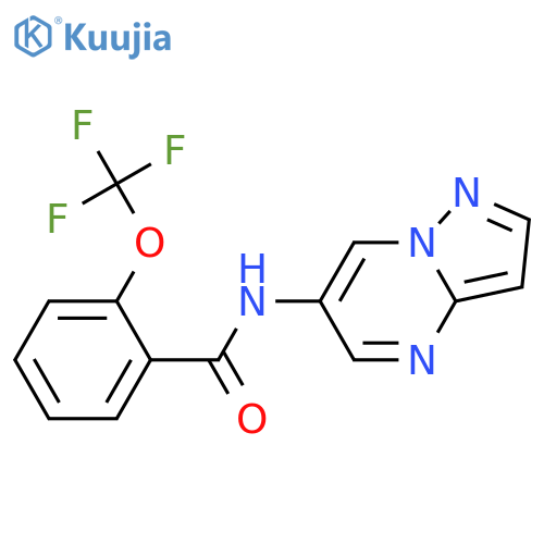 N-{pyrazolo[1,5-a]pyrimidin-6-yl}-2-(trifluoromethoxy)benzamide structure
