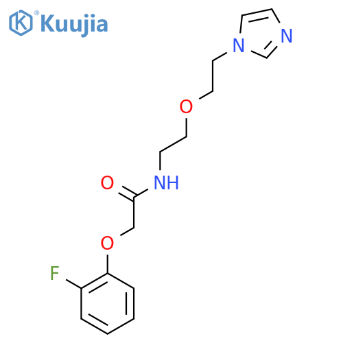 2-(2-fluorophenoxy)-N-{2-2-(1H-imidazol-1-yl)ethoxyethyl}acetamide structure