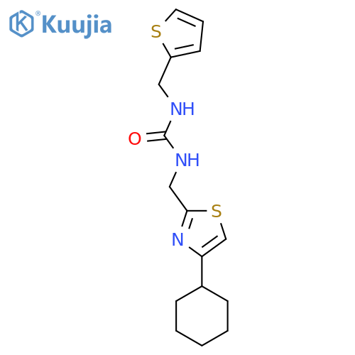 3-(4-cyclohexyl-1,3-thiazol-2-yl)methyl-1-(thiophen-2-yl)methylurea structure
