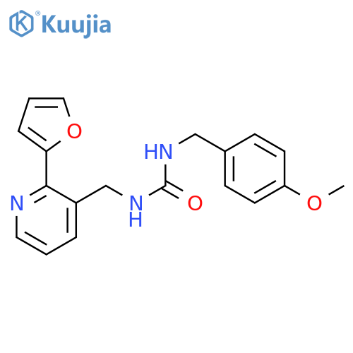 3-{[2-(furan-2-yl)pyridin-3-yl]methyl}-1-[(4-methoxyphenyl)methyl]urea structure