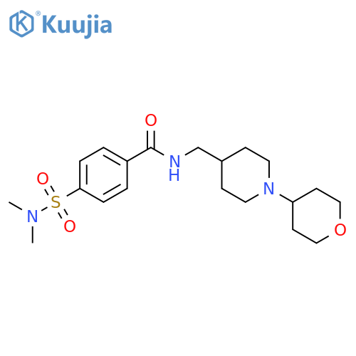 4-(dimethylsulfamoyl)-N-{[1-(oxan-4-yl)piperidin-4-yl]methyl}benzamide structure