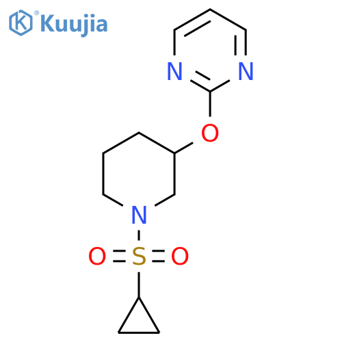 2-{[1-(cyclopropanesulfonyl)piperidin-3-yl]oxy}pyrimidine structure