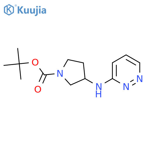 tert-butyl 3-(pyridazin-3-yl)aminopyrrolidine-1-carboxylate structure