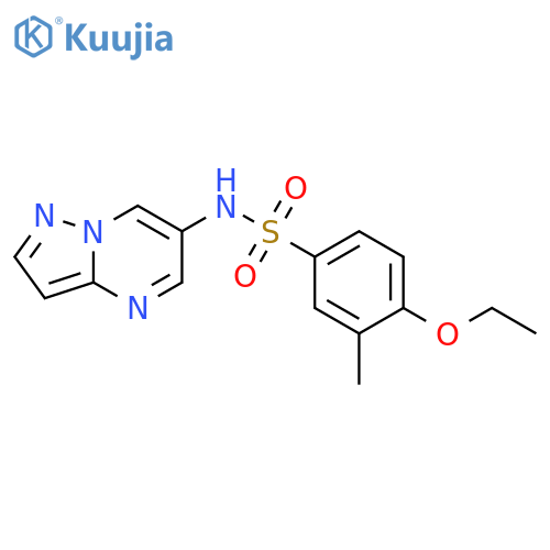 4-ethoxy-3-methyl-N-{pyrazolo[1,5-a]pyrimidin-6-yl}benzene-1-sulfonamide structure