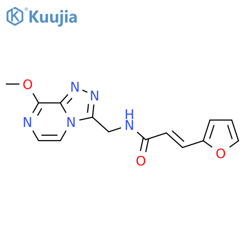(2E)-3-(furan-2-yl)-N-({8-methoxy-1,2,4triazolo4,3-apyrazin-3-yl}methyl)prop-2-enamide structure
