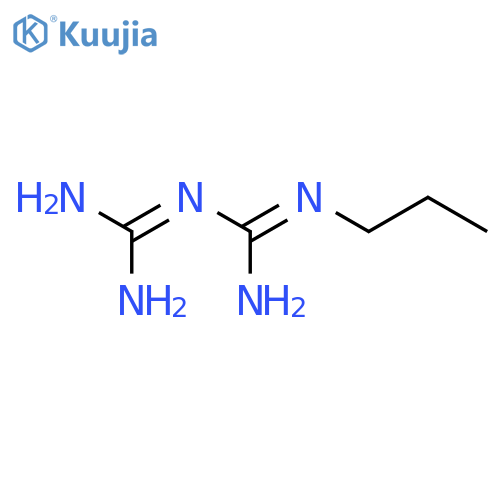 1-(diaminomethylidene)-2-propylguanidine;hydrochloride structure