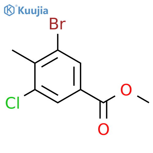 Methyl 3-Bromo-5-chloro-4-methylbenzoate structure