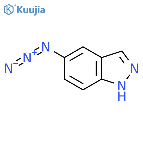 1H-Indazole, 5-azido- structure