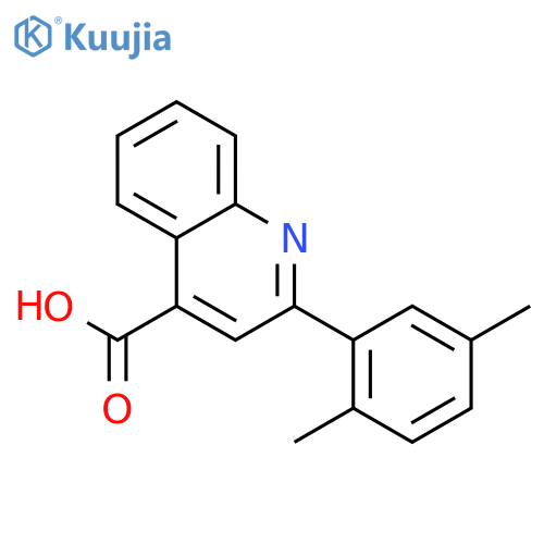 2-(2,5-Dimethylphenyl)quinoline-4-carboxylic acid structure
