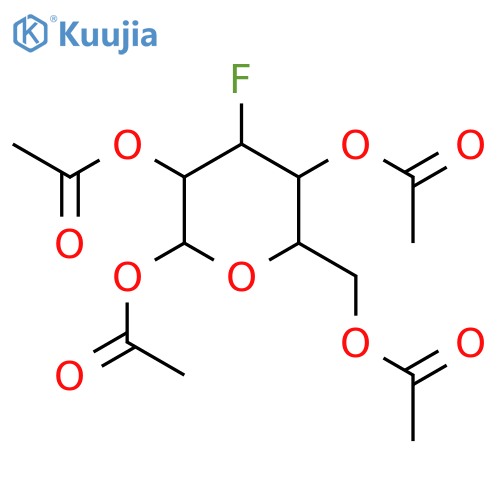 a-D-Glucopyranose,3-deoxy-3-fluoro-, tetraacetate (9CI) structure