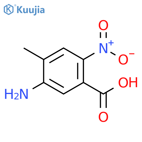 5-Amino-4-methyl-2-nitrobenzoic acid structure