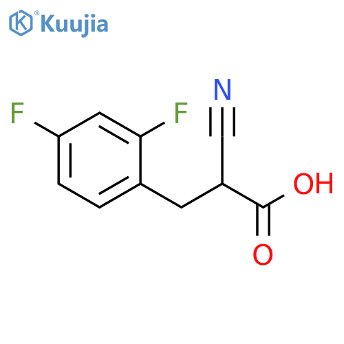 2-Cyano-3-(2,4-difluorophenyl)propionicAcid structure