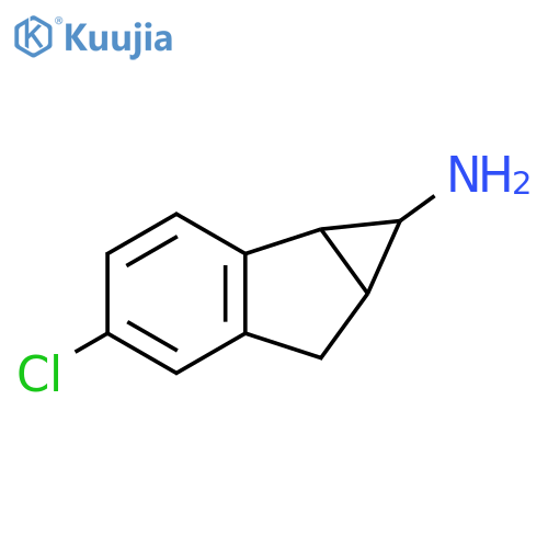 4-chloro-1H,1aH,6H,6aH-cyclopropaainden-1-amine structure