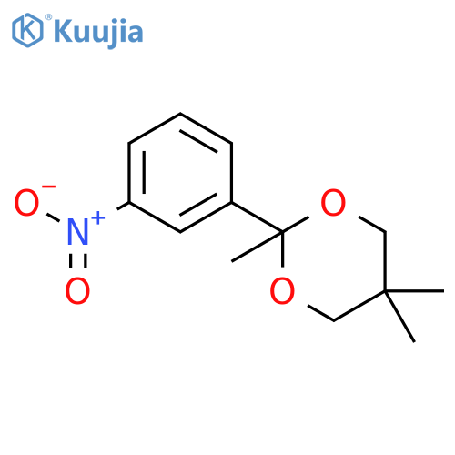 1,3-Dioxane, 2,5,5-trimethyl-2-(3-nitrophenyl)- structure