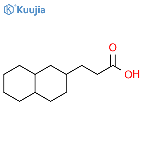 3-(decahydronaphthalen-2-yl)propanoic acid structure