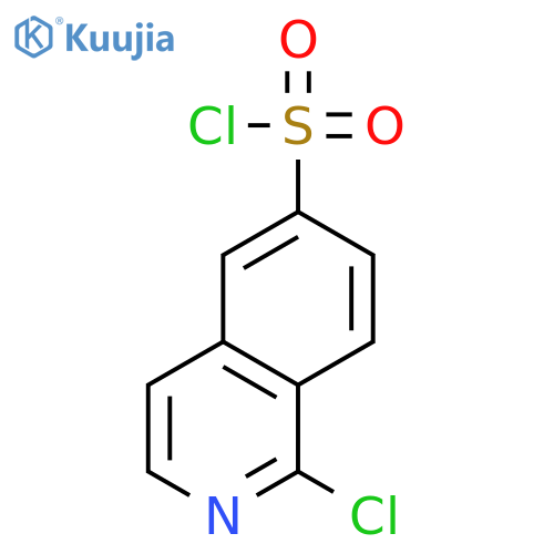 6-ISOQUINOLINESULFONYL CHLORIDE, 1-CHLORO- structure