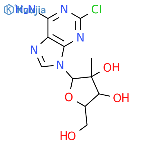 2-Chloro-2'-C-methyl-adenosine structure
