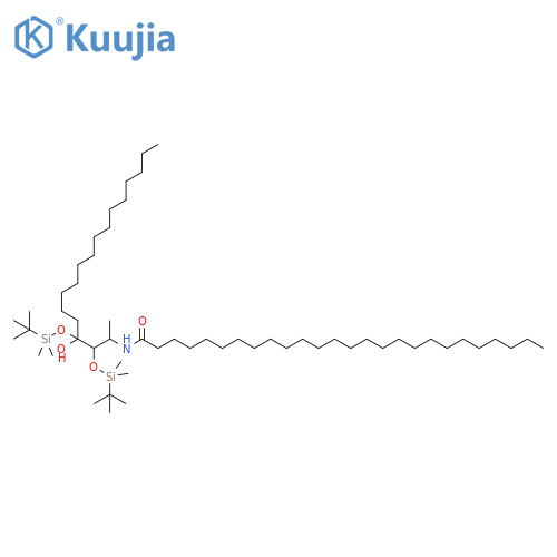 (2S,3S,4R)-3,4-Bis(tert-butyldimethylsilyl)oxy-2-hexacosanoylamino-4-octadecanol structure