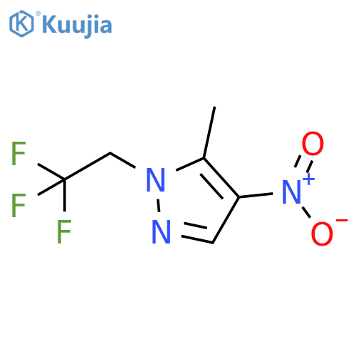 5-methyl-4-nitro-1-(2,2,2-trifluoroethyl)-1H-pyrazole structure