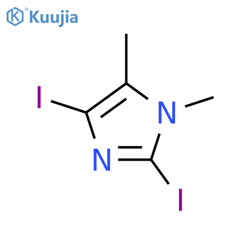 2,4-diiodo-1,5-dimethyl-1H-imidazole structure