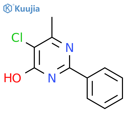 5-CHLORO-6-METHYL-2-PHENYLPYRIMIDIN-4(3H)-ONE structure