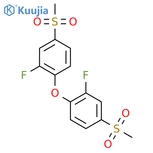 2-Fluoro-1-(2-fluoro-4-methanesulfonylphenoxy)-4-methanesulfonylbenzene structure