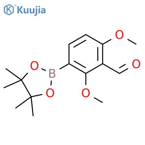 2,6-Dimethoxy-3-(4,4,5,5-tetramethyl-1,3,2-dioxaborolan-2-yl)benzaldehyde structure