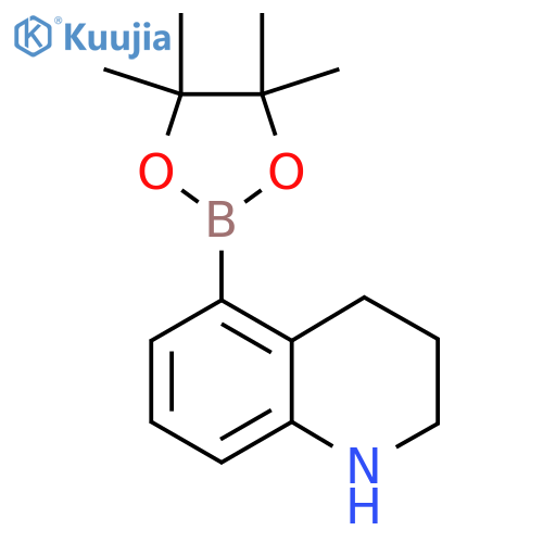 5-(4,4,5,5-tetraMethyl-1,3,2-dioxaborolan-2-yl)-1,2,3,4-tetrahydroquinoline structure