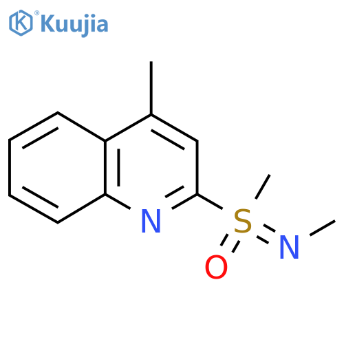 methylmethyl(4-methylquinolin-2-yl)oxo-lambda6-sulfanylideneamine structure