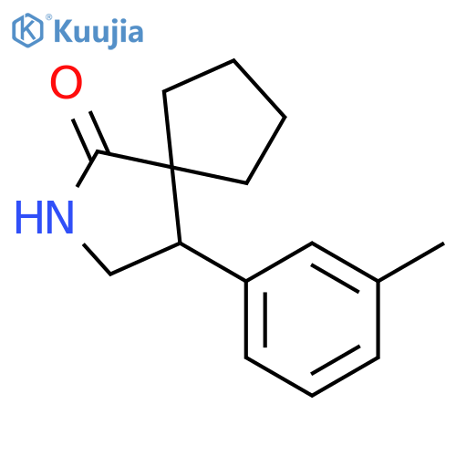 4-(3-methylphenyl)-2-azaspiro4.4nonan-1-one structure