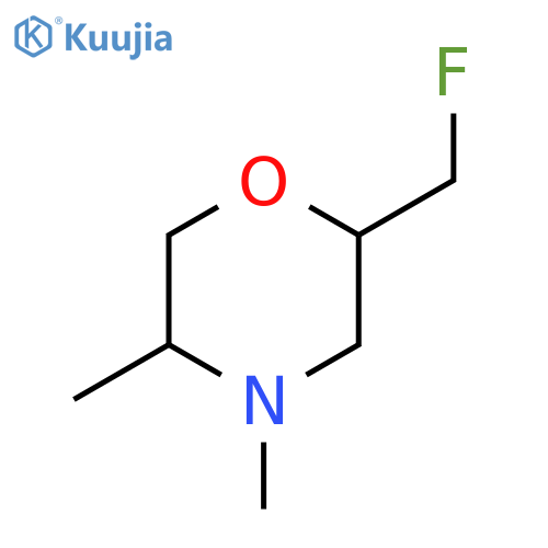2-(Fluoromethyl)-4,5-dimethylmorpholine structure